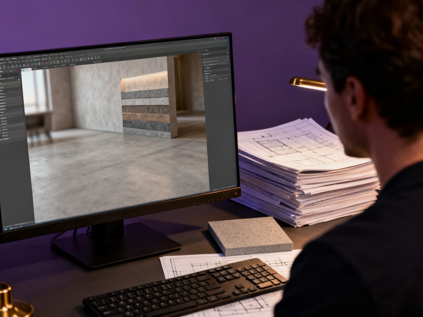 BIM library on screen